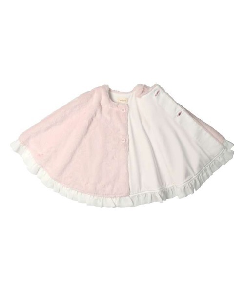 kids zoo（キッズズー）の「フェイクファーマント（ポンチョ