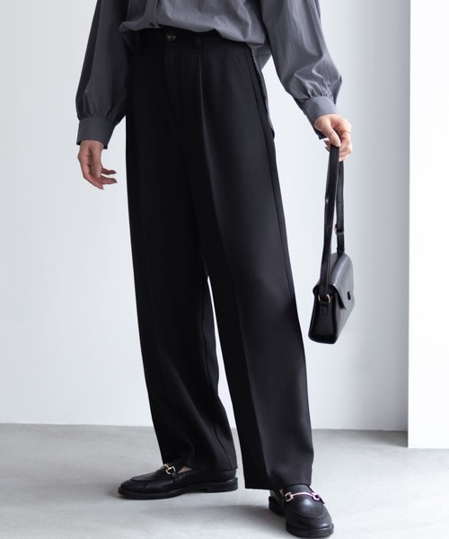 HusHusH(ハッシュアッシュ)の「HusHusH ツイルワイドパンツ(その他パンツ・レディース・キャメル/ブラック/グレー・M/L)」の12枚目の写真