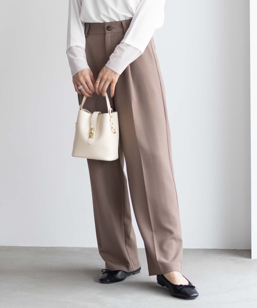 HusHusH(ハッシュアッシュ)の「HusHusH ツイルワイドパンツ(その他パンツ・レディース・キャメル/ブラック/グレー・M/L)」の14枚目の写真