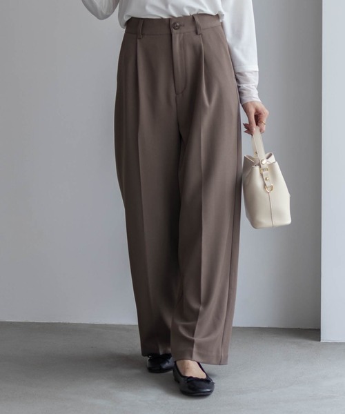 HusHusH(ハッシュアッシュ)の「HusHusH ツイルワイドパンツ(その他パンツ・レディース・キャメル/ブラック/グレー・M/L)」の15枚目の写真