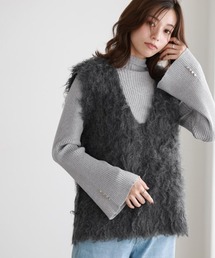 Pierrot | 起毛Vネックニットベスト(ベスト)