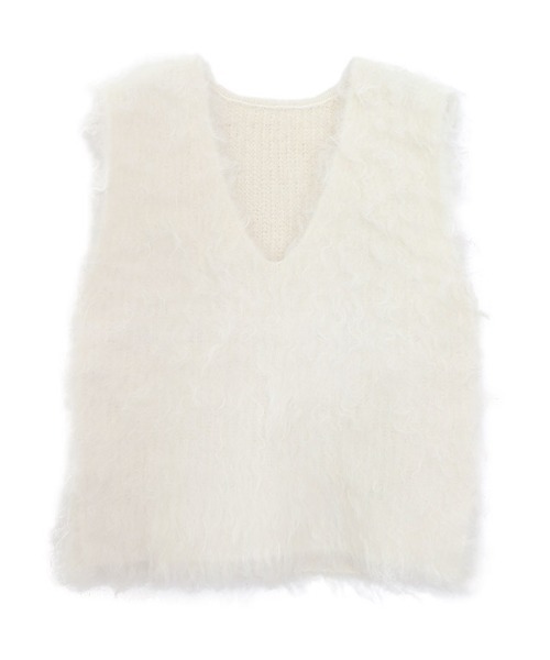 Pierrot（ピエロ）の「起毛Vネックニットベスト（ベスト・レディース・杢グレー/アイボリー/チャコール・L/M）」の21枚目の写真