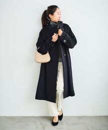 le.coeur blanc | ウールカシミヤスタンドカラーコート(その他アウター)