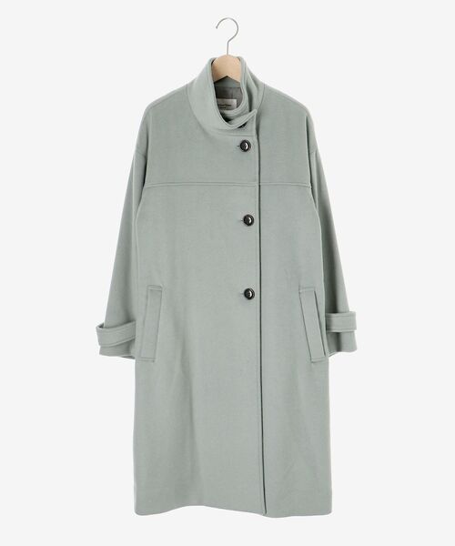 le.coeur blanc（ルクールブラン）の「ウールカシミヤスタンドカラーコート（その他アウター・レディース・モカ/ブラック/ライトグリーン・38/36）」の4枚目の写真