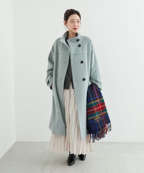 le.coeur blanc（ルクールブラン）の「ウールカシミヤスタンドカラーコート（その他アウター・レディース・モカ/ブラック/ライトグリーン・38/36）」の11枚目の写真