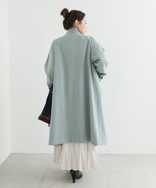 le.coeur blanc（ルクールブラン）の「ウールカシミヤスタンドカラーコート（その他アウター・レディース・モカ/ブラック/ライトグリーン・38/36）」の13枚目の写真