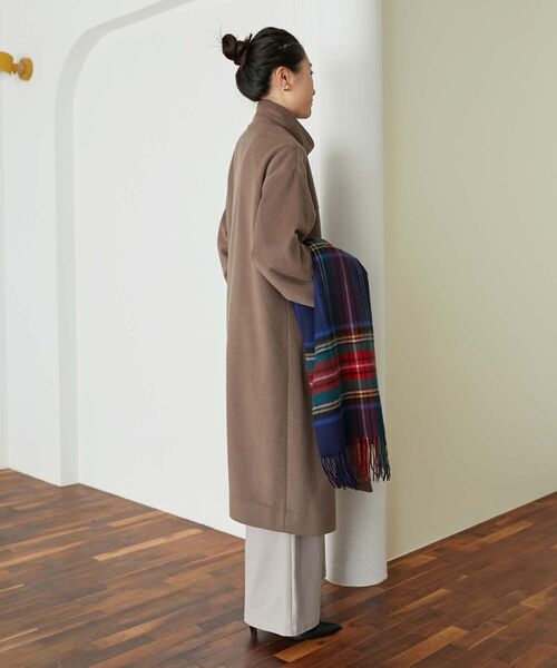 le.coeur blanc（ルクールブラン）の「ウールカシミヤスタンドカラーコート（その他アウター・レディース・モカ/ブラック/ライトグリーン・38/36）」の20枚目の写真