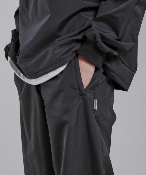 セットアップ対応】テックエステルリラックスバルーンパンツ裾