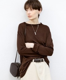 tageechita（タジチタ）の「【tageechita】ボードネックソフトニットトップス（Tシャツ/カットソー・メンズ）」