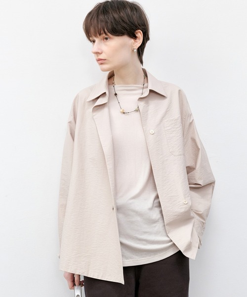 tageechita(タジチタ)の「【tageechita】ボードネックソフトニットトップス(Tシャツ/カットソー・レディース・ブラウン/グレー/アイボリー/ブラック・S/M/L)」の8枚目の写真