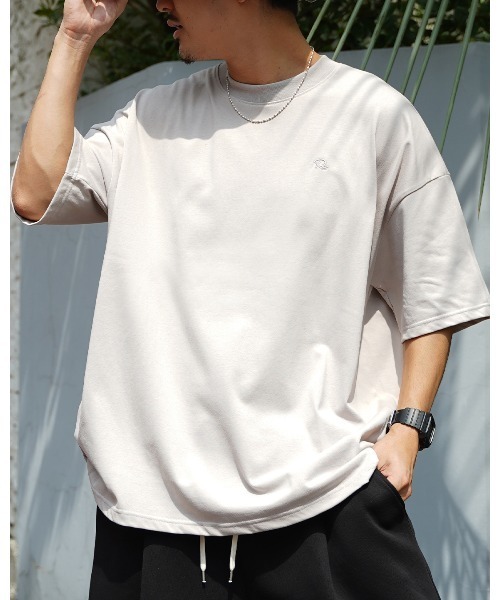 #Re:room（リルーム）の「アースカラービッグTシャツ（Tシャツ/カットソー・メンズ・ホワイト/ラベンダー/オリーブ・FREE）」の3枚目の写真