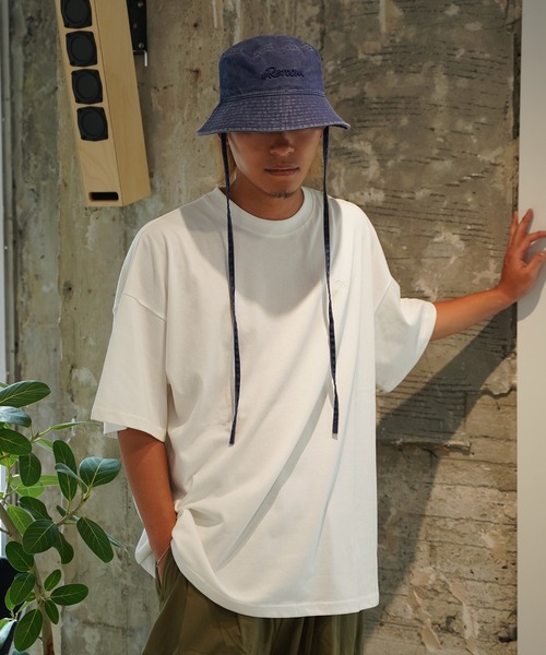 #Re:room（リルーム）の「アースカラービッグTシャツ（Tシャツ/カットソー・メンズ・ホワイト/ラベンダー/オリーブ・FREE）」の9枚目の写真