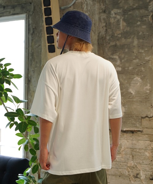 #Re:room（リルーム）の「アースカラービッグTシャツ（Tシャツ/カットソー・メンズ・ホワイト/ラベンダー/オリーブ・FREE）」の11枚目の写真