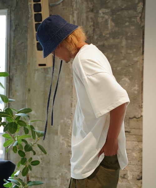 #Re:room（リルーム）の「アースカラービッグTシャツ（Tシャツ/カットソー・メンズ・ホワイト/ラベンダー/オリーブ・FREE）」の10枚目の写真