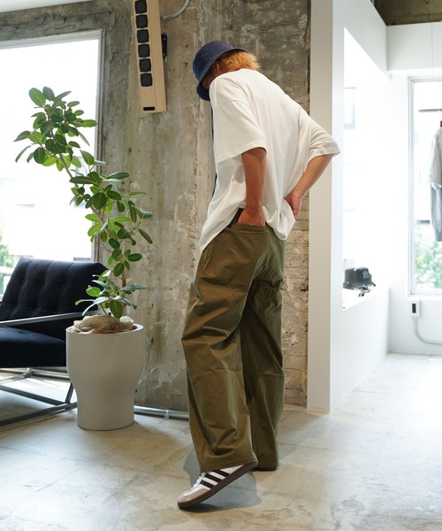 #Re:room（リルーム）の「アースカラービッグTシャツ（Tシャツ/カットソー・メンズ・ホワイト/ラベンダー/オリーブ・FREE）」の12枚目の写真