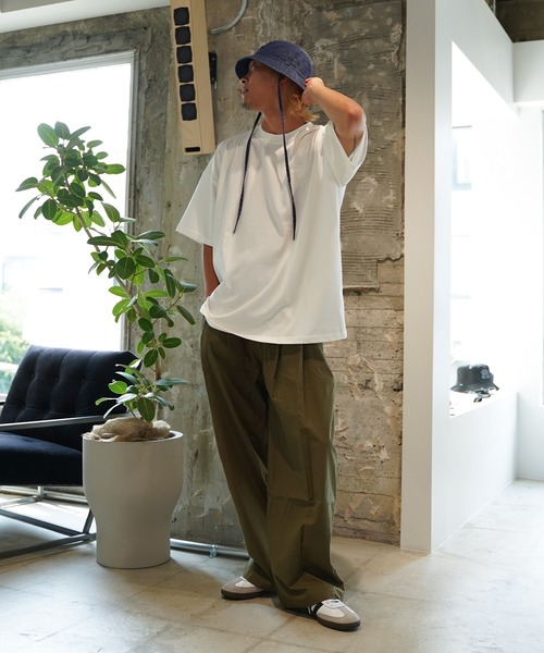 #Re:room（リルーム）の「アースカラービッグTシャツ（Tシャツ/カットソー・メンズ・ホワイト/ラベンダー/オリーブ・FREE）」の13枚目の写真