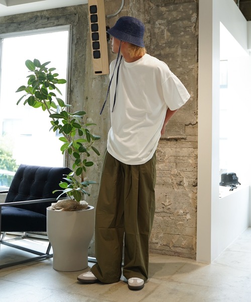 #Re:room（リルーム）の「アースカラービッグTシャツ（Tシャツ/カットソー・メンズ・ホワイト/ラベンダー/オリーブ・FREE）」の14枚目の写真