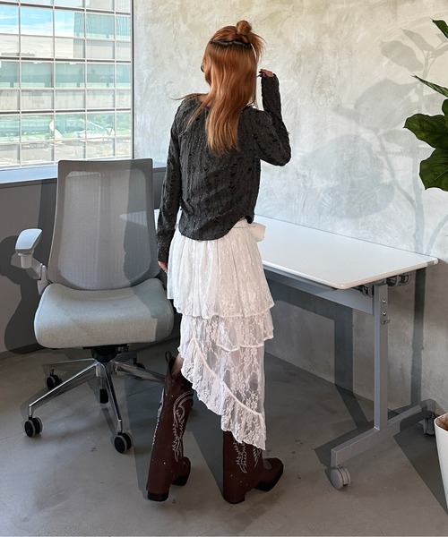 sedacle girl（セダクルガール）の「マルチウェイラインストーントップス（Tシャツ/カットソー・レディース・グレー/アイボリー/ピンク・SMALL/MEDIUM）」の14枚目の写真