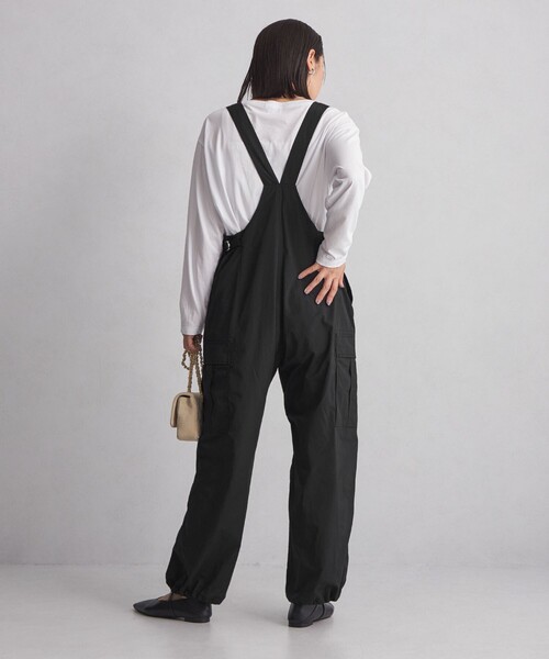 green label relaxing(グリーンレーベルリラクシング)の「<at ease>カーゴ サロペット(サロペット/オーバーオール・レディース・ブラック/オリーブ・FREE)」の13枚目の写真