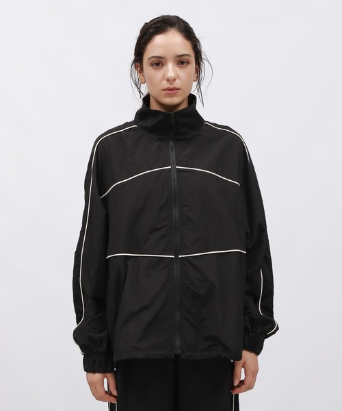 LAKOLE（ラコレ）の「コードライントラックジャケット/143835（ブルゾン・レディース・グレー/アイボリー/ブラック・FREE）」の12枚目の写真