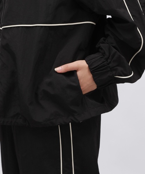 LAKOLE（ラコレ）の「コードライントラックジャケット/143835（ブルゾン・レディース・グレー/アイボリー/ブラック・FREE）」の6枚目の写真