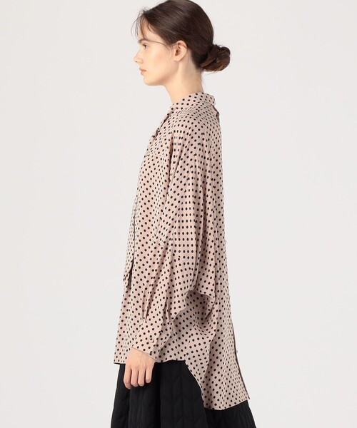 UNION LAUNCH（ユニオンランチ）の「UNION LAUNCH ボウタイシャツ（シャツ/ブラウス・レディース・ライトベージュ・FREE）」の4枚目の写真