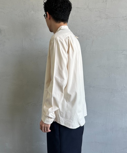 DAINTON　ダントン　 バンドカラー　デニム　ギャザー　シャツ　38 楽天市場】メンズ40-44 ダントン オックス ギンガム ストライプ