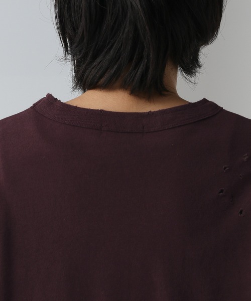 HARE(ハレ)の「フリンジダメージカットソー(HARE)(Tシャツ/カットソー・メンズ・ホワイト/レッド/ブラック・FREE)」の20枚目の写真