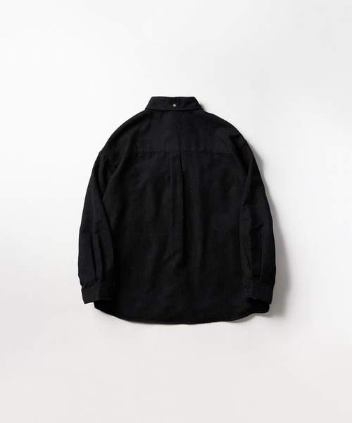 meltum(メルタム)の「OVERSIZED CORDUROY SHIRT(シャツ/ブラウス・メンズ・ネイビー/ブラック/ブラウン・FREE)」の4枚目の写真