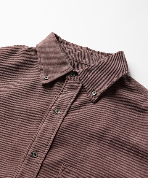 meltum(メルタム)の「OVERSIZED CORDUROY SHIRT(シャツ/ブラウス・メンズ・ネイビー/ブラック/ブラウン・FREE)」の6枚目の写真