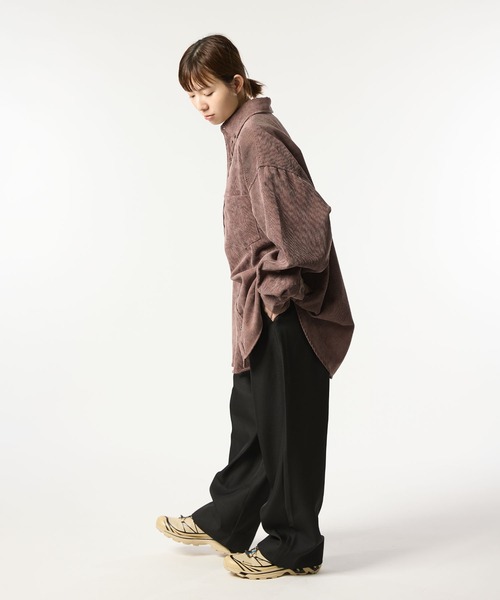 meltum(メルタム)の「OVERSIZED CORDUROY SHIRT(シャツ/ブラウス・メンズ・ネイビー/ブラック/ブラウン・FREE)」の20枚目の写真