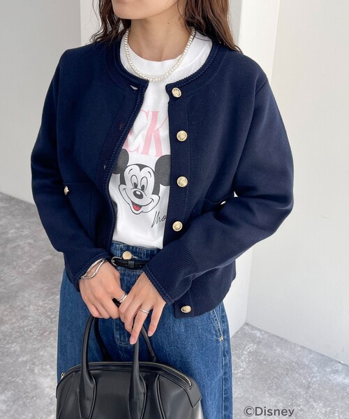 fredy emue(フレディエミュ)の「【GOOD ROCK SPEED/グッドロックスピード】fredy別注MICKEY Tシャツ(Tシャツ/カットソー・レディース・ピンク/ライトグレー/オフホワイト・38)」の5枚目の写真