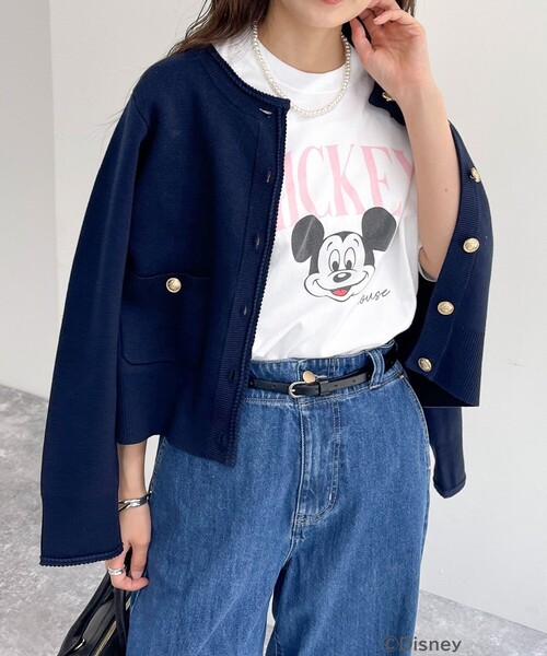 fredy emue(フレディエミュ)の「【GOOD ROCK SPEED/グッドロックスピード】fredy別注MICKEY Tシャツ(Tシャツ/カットソー・レディース・ピンク/ライトグレー/オフホワイト・38)」の7枚目の写真