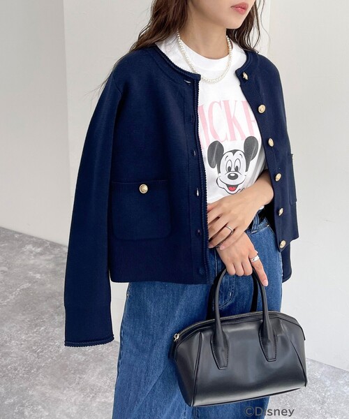 fredy emue(フレディエミュ)の「【GOOD ROCK SPEED/グッドロックスピード】fredy別注MICKEY Tシャツ(Tシャツ/カットソー・レディース・ピンク/ライトグレー/オフホワイト・38)」の8枚目の写真