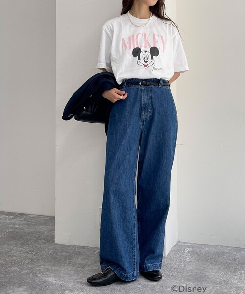 fredy emue(フレディエミュ)の「【GOOD ROCK SPEED/グッドロックスピード】fredy別注MICKEY Tシャツ(Tシャツ/カットソー・レディース・ピンク/ライトグレー/オフホワイト・38)」の10枚目の写真