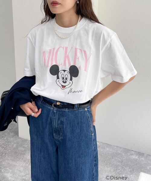 fredy emue(フレディエミュ)の「【GOOD ROCK SPEED/グッドロックスピード】fredy別注MICKEY Tシャツ(Tシャツ/カットソー・レディース・ピンク/ライトグレー/オフホワイト・38)」の15枚目の写真