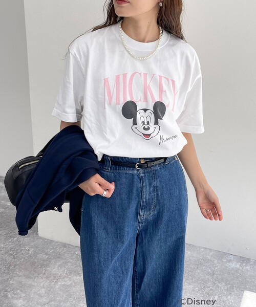 fredy emue(フレディエミュ)の「【GOOD ROCK SPEED/グッドロックスピード】fredy別注MICKEY Tシャツ(Tシャツ/カットソー・レディース・ピンク/ライトグレー/オフホワイト・38)」の16枚目の写真
