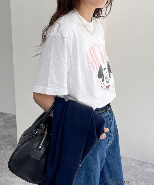 fredy emue(フレディエミュ)の「【GOOD ROCK SPEED/グッドロックスピード】fredy別注MICKEY Tシャツ(Tシャツ/カットソー・レディース・ピンク/ライトグレー/オフホワイト・38)」の17枚目の写真