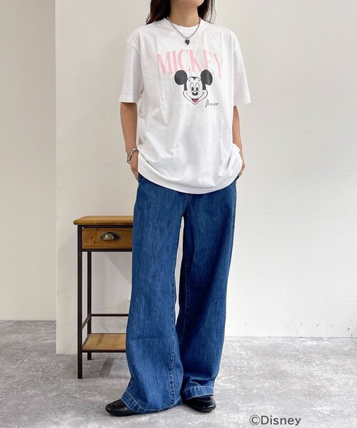 fredy emue(フレディエミュ)の「【GOOD ROCK SPEED/グッドロックスピード】fredy別注MICKEY Tシャツ(Tシャツ/カットソー・レディース・ピンク/ライトグレー/オフホワイト・38)」の20枚目の写真