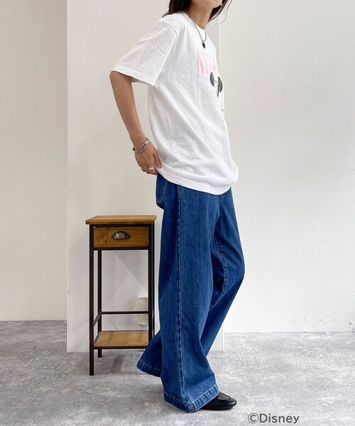 fredy emue(フレディエミュ)の「【GOOD ROCK SPEED/グッドロックスピード】fredy別注MICKEY Tシャツ(Tシャツ/カットソー・レディース・ピンク/ライトグレー/オフホワイト・38)」の22枚目の写真