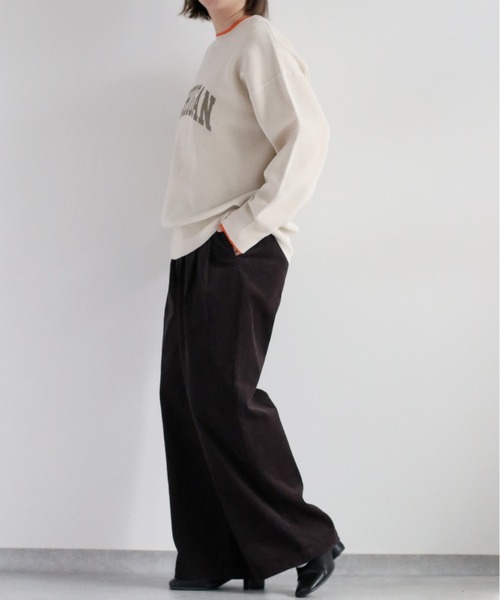 cepo（セポ）の「コーデュロイスリータックイージーストレートパンツ（その他パンツ・レディース・オフホワイト/チャコール/ピンク/グリーン・S/M/L）」の17枚目の写真