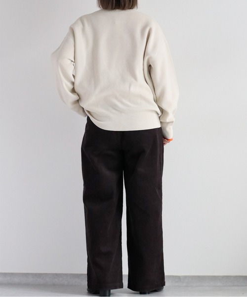 cepo（セポ）の「コーデュロイスリータックイージーストレートパンツ（その他パンツ・レディース・オフホワイト/チャコール/ピンク/グリーン・S/M/L）」の19枚目の写真