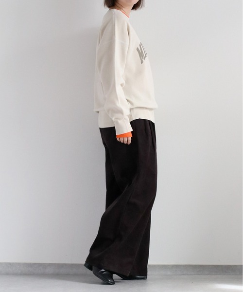 cepo（セポ）の「コーデュロイスリータックイージーストレートパンツ（その他パンツ・レディース・オフホワイト/チャコール/ピンク/グリーン・S/M/L）」の20枚目の写真