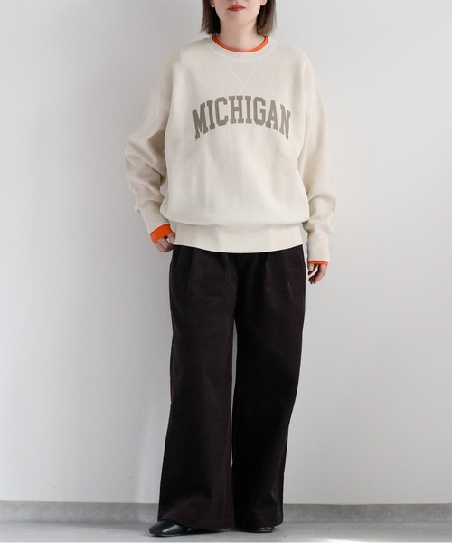 cepo（セポ）の「コーデュロイスリータックイージーストレートパンツ（その他パンツ・レディース・オフホワイト/チャコール/ピンク/グリーン・S/M/L）」の21枚目の写真