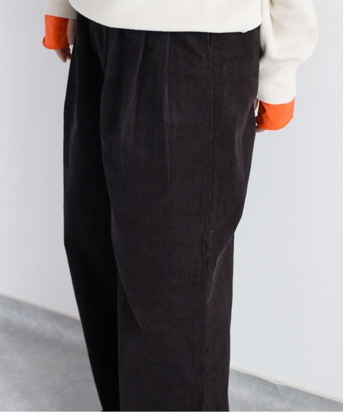 cepo（セポ）の「コーデュロイスリータックイージーストレートパンツ（その他パンツ・レディース・オフホワイト/チャコール/ピンク/グリーン・S/M/L）」の14枚目の写真