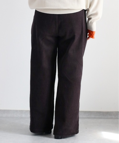 cepo（セポ）の「コーデュロイスリータックイージーストレートパンツ（その他パンツ・レディース・オフホワイト/チャコール/ピンク/グリーン・S/M/L）」の8枚目の写真