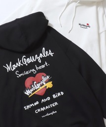 2026AW MARK GONZALES ARTWORK COLLECTION/マークゴンザレス 別注 ワンポイント刺繍 バックプリント オーバーサイズ 裏起毛 パーカー フーディー レディース メンズ