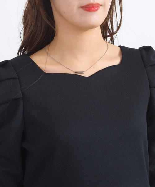 【セール】【WEB限定】袖ギャザーキルト切り替えプルオーバー（Tシャツ/カットソー）｜PICCIN（ピッチン）