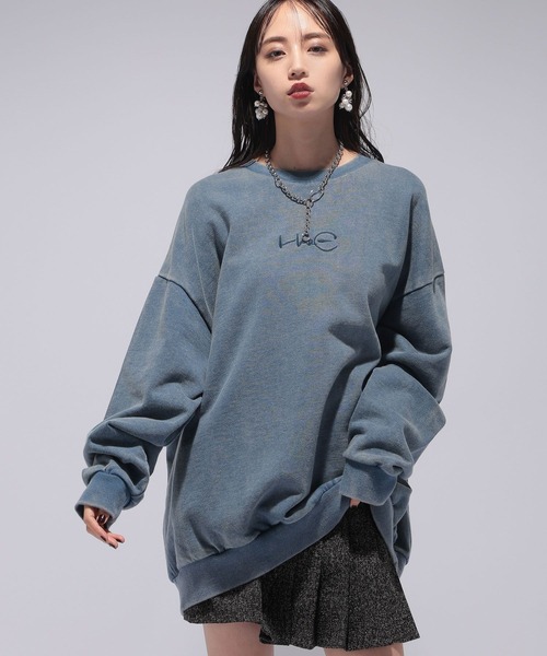 HARE(ハレ)の「【UNISEX】ニホンガバックプリントスウェット by MAO KAWASAKI (HARE)(スウェット・メンズ・ブルー/ブラック・FREE)」の19枚目の写真
