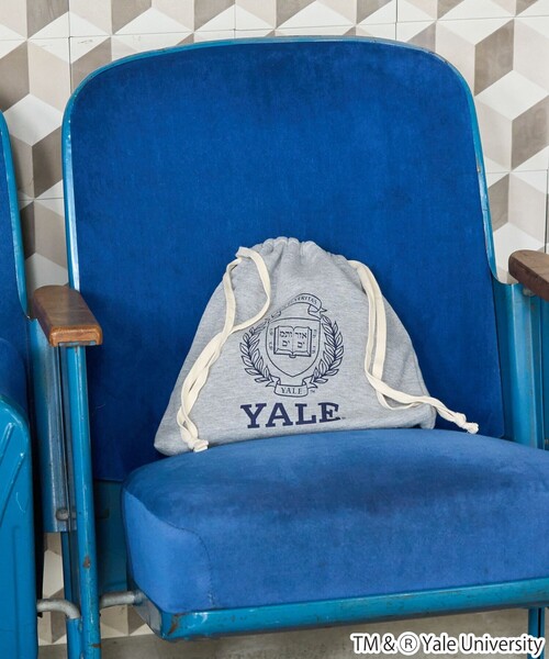 FREAK'S STORE（フリークスストア）の「Yale University × FREAK'S STORE/フリークスストア 限定展開　Yale University イエール大学 別注 巾着 バッグ（ハンドバッグ・レディース・グレー/ブラック/ネイビー・ONE SIZE）」の4枚目の写真